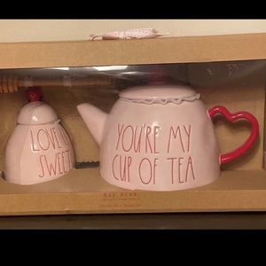 Rae Dunn Valentine Tea set